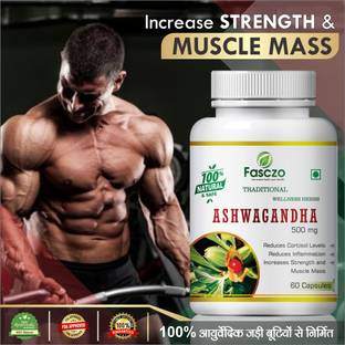 Fasczo Aswagandha capsules For cholesterol levels 100% Pure