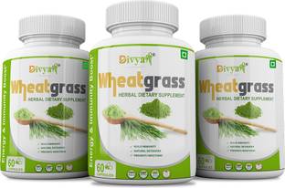 Divya Shree 100% Natural & Pure Wheatgrass Extracts, 60 Capsules