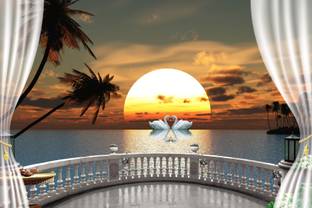 COLOR SOLUTION Scenic Multicolor Wallpaper