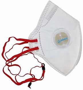 Venus V 4200 V-4200 N95 Mask is India's most trusted dust respirator with Butterfly Valve PACK OF 3 Reusable, Washable