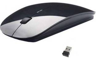 MM ENTERPRISE USB Optical Wireless Mouse 2.4G Receiver Super Slim Mouse Cordless Computer PC Laptop Desktop Wireless Optical Gaming Mouse (2.4GHz Wireless, Black) Wireless Ambidextrous Optical  Gaming Mouse  with Bluetooth