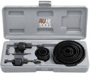 ruhitools 12 pc wood hole saw cutting set kit 12 pc wood hole saw cutting set kit Rotary Bit Set (12 Bits) Rotary Bit Set