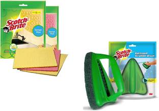 Scotch-Brite Sponge wipe bathroom scrub brush Sponge Wipe