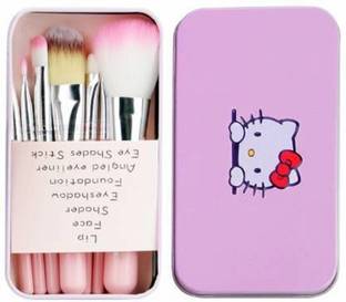 Love Nature Cosmetikaa Mini Pink Brush Set with storage box set of 7