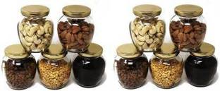 mahakal Glass Grocery Container  - 400 ml