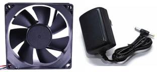 TechWiz DC FAN - 80X80X25MM (12 VOLT) Cooler with 12v/amps Adaptor SMPS Cooling Fan All in one Cooler