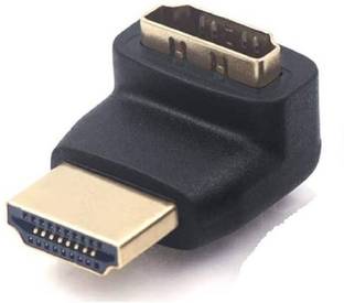 Fedus HDMI Adapter 0.01 m Hdmi connector, hdmi jointer, hdmi male to female adapter, hdmi to hdmi connector, hdmi adapter, Extension Coupler 270 Degree L Shape Pack of 1
