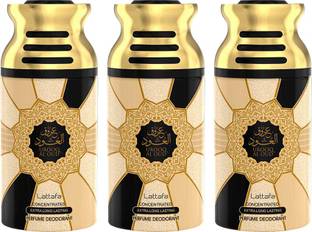 Lattafa Urooq Al Oud Perfumed Body Spray, 250ml Pack 0f 3 Body Spray  -  For Men & Women