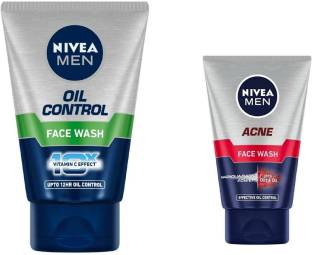 NIVEA Oil Control (100 ml) & Acne (50 ml)  (Pack of 2) #216 Face Wash