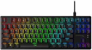 HyperX Alloy Origins Core - Tenkeyless Mechanical Gaming Keyboard - Software Controlled Light & Macro Customization - Compact Form Factor - Linear Switch - Red - RGB LED Backlit (HX-KB7RDX-US) Wired USB Standard Gaming Keyboard Compatible with Desktop, Laptop, Mac