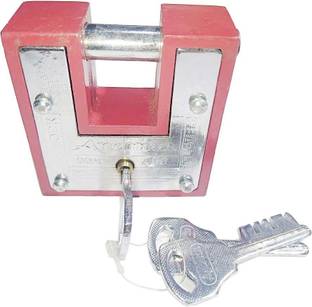 Unikkus Aligarh Bar Locks for Home, Shop, Offices etc, 3 Keys,100MM, Double Locking System Lock