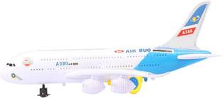 Toyvala Musical AeroPlane Airbus Bump & Go Action Toy with Sound & Light-47
