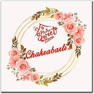 Midas Craft Polypropylene Chakrabarti's Name Plate