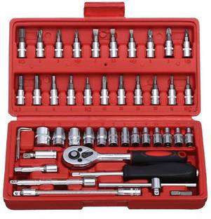 MAHAKAL ENTERPRISE 46 in 1 Pcs Tool Kit & Screwdriver and Socket Set Ratchet Screwdriver Set