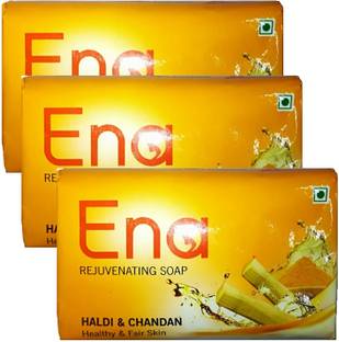 RCM Ena REJUVENATING BATH SOAP - Haldi & Chandan (Healty & Fair Skin) 100g x3