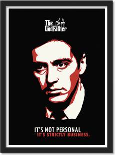 Al Pacino godfather Framed Poster for Room & Office(10x13 inch,Framed) Paper Print