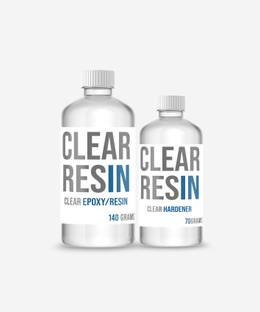 CLEAR RESIN Clear Epoxy/Resin and Hardener Starter Kit (210grams Pack)