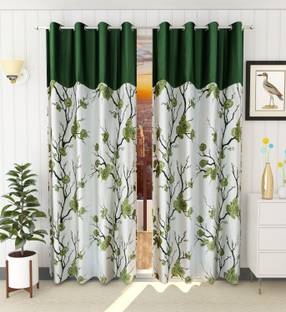 Flipkart SmartBuy 213.36 cm (7 ft) Polyester Semi Transparent Door Curtain (Pack Of 2)