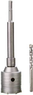 Inditrust 65mm Concrete Wall Drill Bit Hole Saw Cutter +300mm Connecting Rod With Wrench For Brick Cement Stone