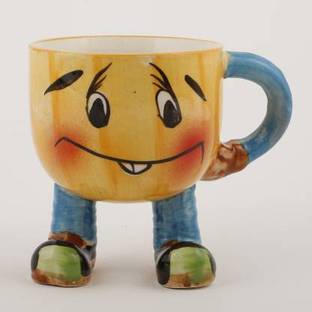 agarwals enterprises YELLOW SMILEY MUG Ceramic Coffee Mug