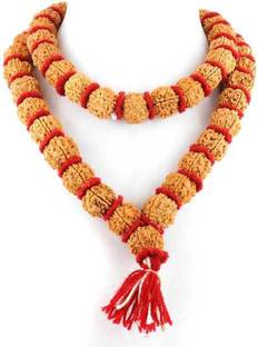 RUDRAKSH Ek Mukhi / One Face / One mukhi Rudraksha Mala Pendant for Men and Women Wood Chain Set