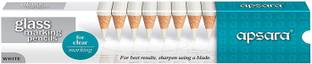APSARA Glass Marking Pencils, White - Pack of 10 Pencil