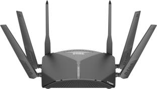D-Link DIR-3060 Mesh Router 2.4 GHz, 5 GHz 3000 Mbps Wifi Speed Tri Band External Antenna Ethernet (Cable Broadband)