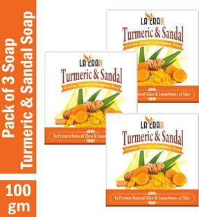 La Era Turmeric & Sandal Laxury Facial & Purifying Soap ( 3 x 100 gm)