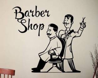 KICKWIX Large barber saloon /wall sticker Sticker (60cmx60cm)