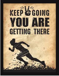 Motivational Quotes Frames - Framed Posters – Posters with Frame – Quotes Wall Frames for OFFICE WALL DECOR, OFFICE INTERIOR, STUDENT, ENTREPRENEUR AND STUDY ROOM - Photos with Quotes - Posters with frame - (34cm x 27cm x 4cm) Paper Print