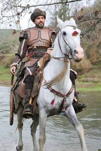 Ertugrul ghazi On Hourse KAYI Dirilis Drama Serial painting Paper Print