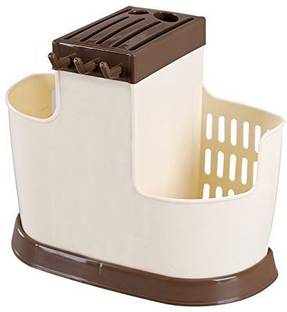 MG STORE Multi Functional Self Draining Organizer Chopsticks Basket - Spoons, Knife & Other Kitchen Cutlery Storage Holder Stand Disposable Plastic Cutlery Set