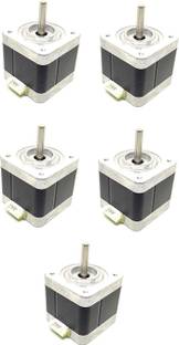 INVENTO 5Pcs Nema 17, 4 Kg-cm Bipolar Stepper Motor For CNC Robotics DIY Projects 3D Printer Automotive Electronic Hobby Kit
