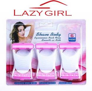 lazygirl Shave Body Razor (Pack of 6), Men & Women