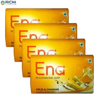 RCM Ena REJUVENATING BATH SOAP - Haldi & Chandan (Healty & Fair Skin) 100g X 4