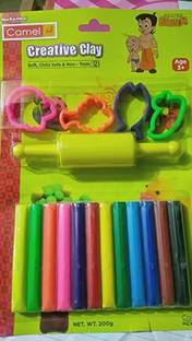 Camlin Creative Clay 12 shades Art Clay