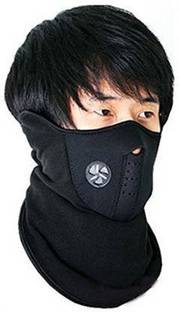India Unltd Black Bike Face Mask for Men