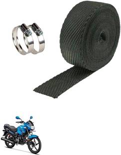 PrtSc Heat Shield bLk _Hero Glamour FIPrtSc Bike Exhaust Heat Shield