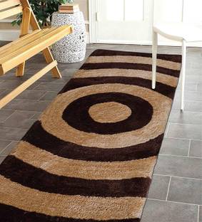 Divine Homes Brown Polyester Runner