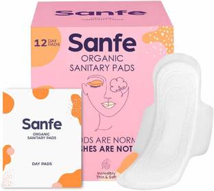Sanfe Bamboo Sanitary Day Pads, Ultra-Thin Natural Sanitary Pad
