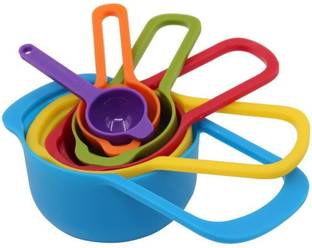 Expeditious Measuring Cups and Spoons for Kitchen Measuring Spoons Set for Cake Baking Cooking Plastic Spoons with Measurement Set of 6 (Multi-Color) Measuring Cup Set