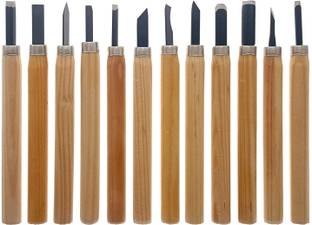 pollwala 12 pcs Wood Carving and Engraving Set Art Combination Chisel Combination Chisel Set