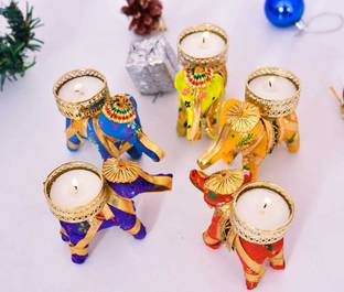 AG STORE Elephant Candle for Diwali Decoration Candle