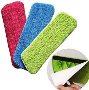 EzClean 3 Pcs Spray Mop Pads Practical Cleaning Mop Head Pad Washable Mop Floor Dust Cleaning Wet & Dry Mop Microfiber Wet and Dry Microfiber Cleaning Cloth Wet and Dry Microfiber Cleaning Cloth