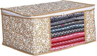 Kiara Creation Chiku Sari Cover Non Woven Saree Cover Storage Bags for Clothes with Premium Quality Combo Offer Saree Organizer for Wardrobe/Organizers for Clothes/Organizers for Wardrobe set of 1 Sari Cover