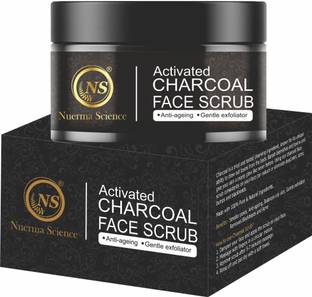 Nuerma Science Bamboo Charcoal Scrub (Gently Exfoliate Dead Skin Cells, Open Blocked Pores, Makes Skin Visibility Radiant & Glowing) Scrub