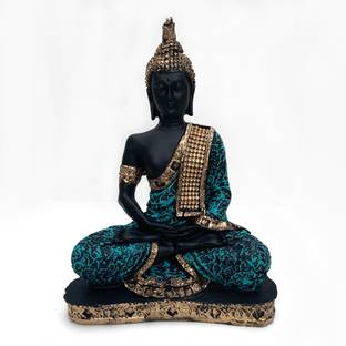 Fatfatiya Monk Buddha Idols|Lord Buddha idols for car dashboard, gift, home & Showpiece for Living Room |Religious Idol of Lord Gautam Buddha Statue Big Size Idols Decorative Showpiece Decorative Showpiece  -  22 cm