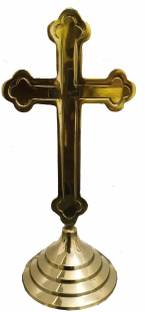 salvusappsolutions Catholic Christian Cross of Jesus Christ Statue 6.5x2.5INCH Jesus Holy Cross for Home Decor, Jesus Cross Idol Decorative Showpiece  -  16 cm
