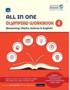 All in One Olympiad Workbook for Reasoning, Maths, Science & English - Class 4