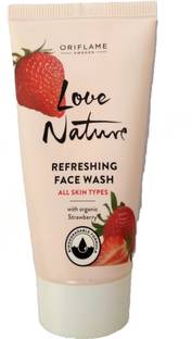 Oriflame Sweden Love Nature Refreshing facewash Strawberry 50ml Face Wash